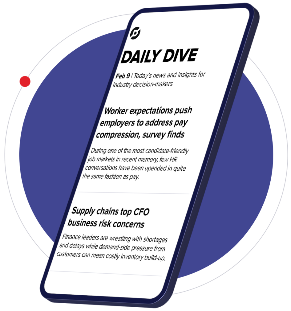 Daily Dive newsletter example